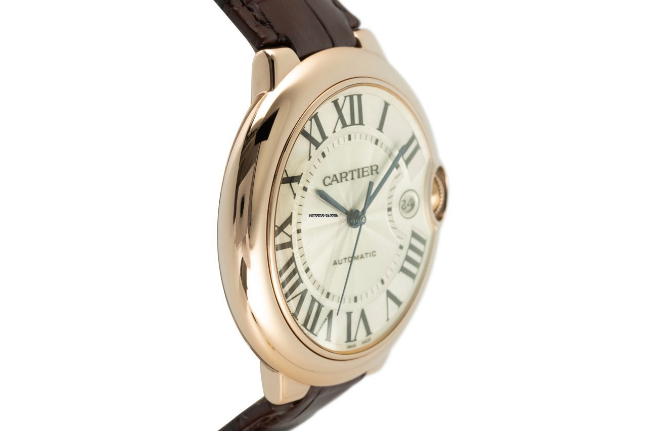 IMG_9081 Cartier Ballon Bleu 42mm Mens watch Unisex Automatic Red gold W6900651 Replica 4