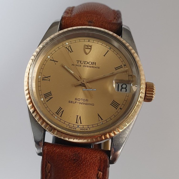 Tudor Prince Oysterdate Mens watch Unisex Automatic Gold Steel 75403 Replica 4