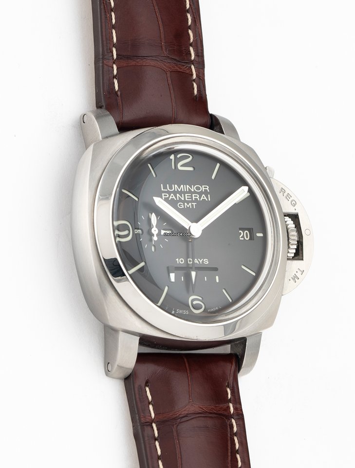 IMG_9081 Panerai Luminor 1950 10 Days GMT Mens watch Unisex Automatic Steel PAM 00270 Replica 4