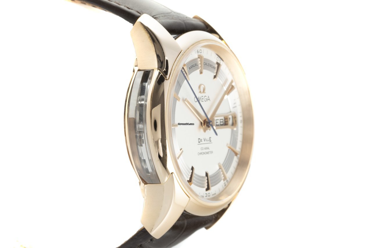 Omega De Ville Hour Vision Mens watch Unisex Automatic Red gold 431.63.41.22.02.001 Replica 4