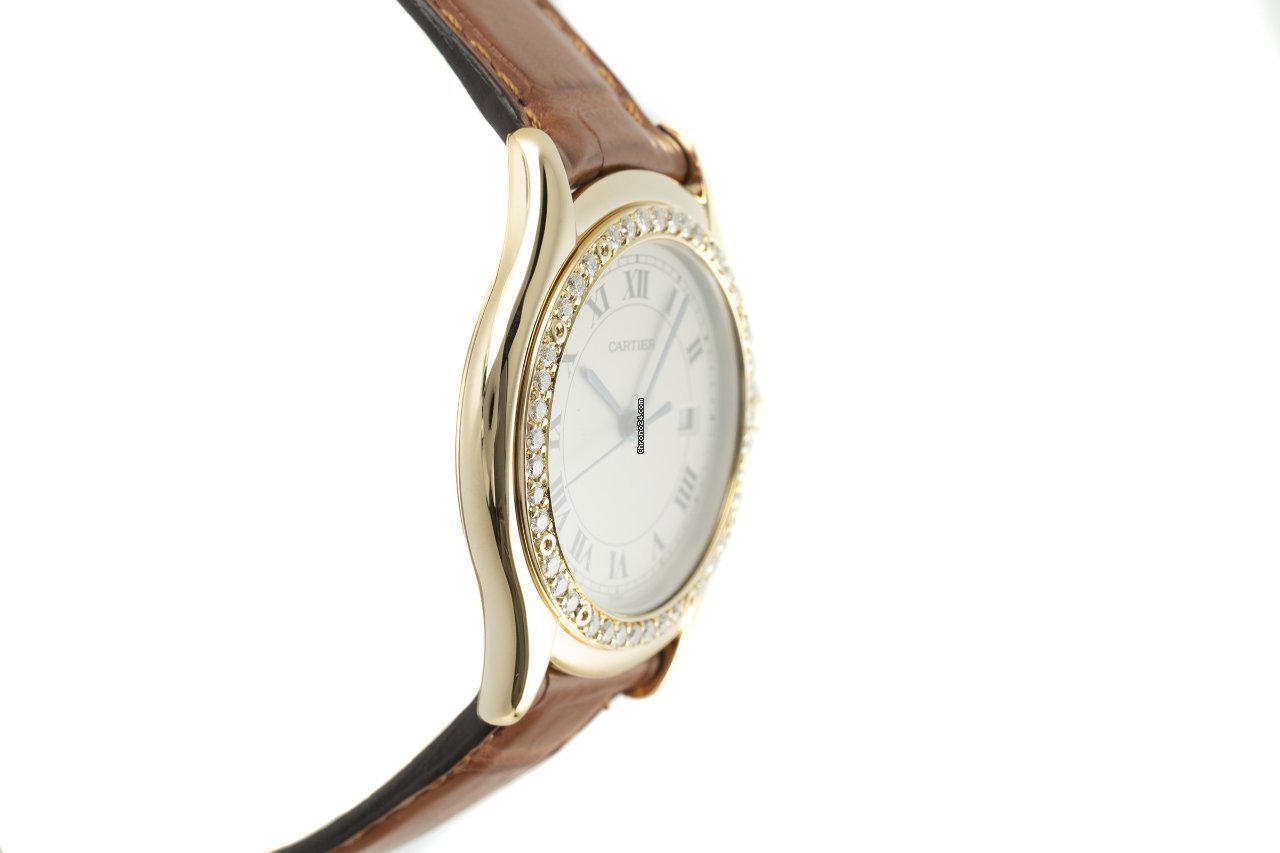 Cartier Cougar Womens watch Quartz Yellow gold 887905 Replica 4