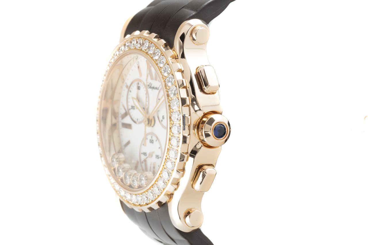 Chopard Happy Sport Womens watch Quartz Red gold 283583-5001 Replica 4