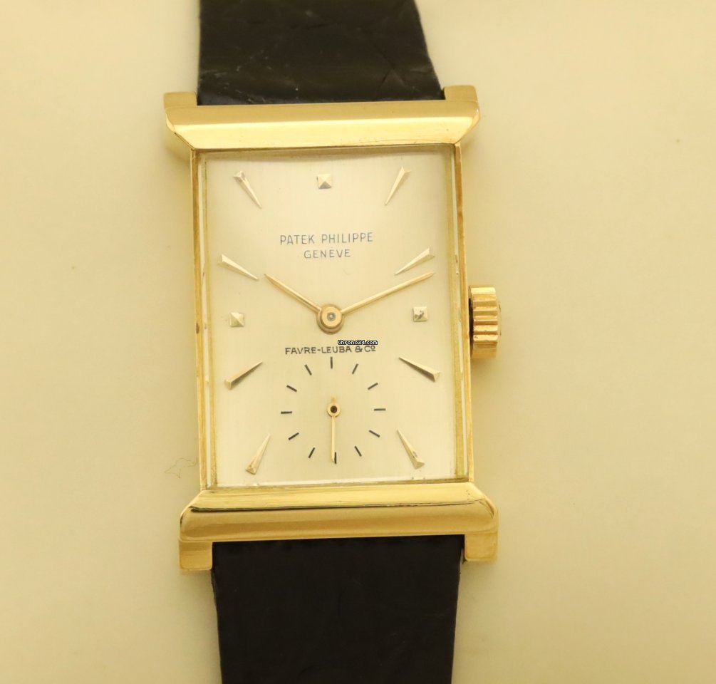 IMG_9081 Patek Philippe Vintage Mens watch Unisex Manual winding Yellow gold 2404 Replica 4