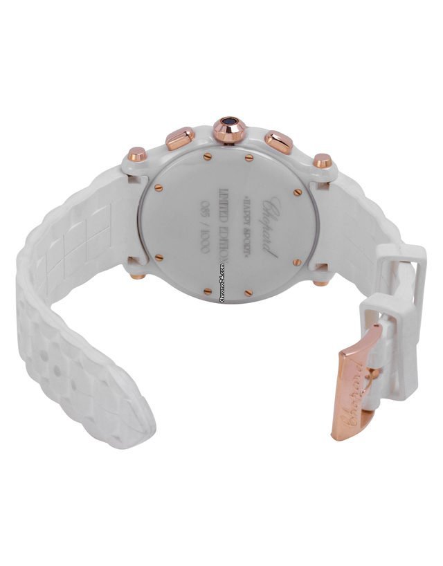 IMG_9081 Chopard Happy Sport Mens watch Unisex Quartz Rose gold 288515-9002 Replica 4
