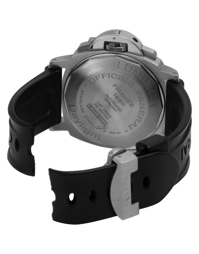IMG_9081 Panerai Luminor Chrono Mens watch Unisex Automatic Steel PAM00196 Replica 4