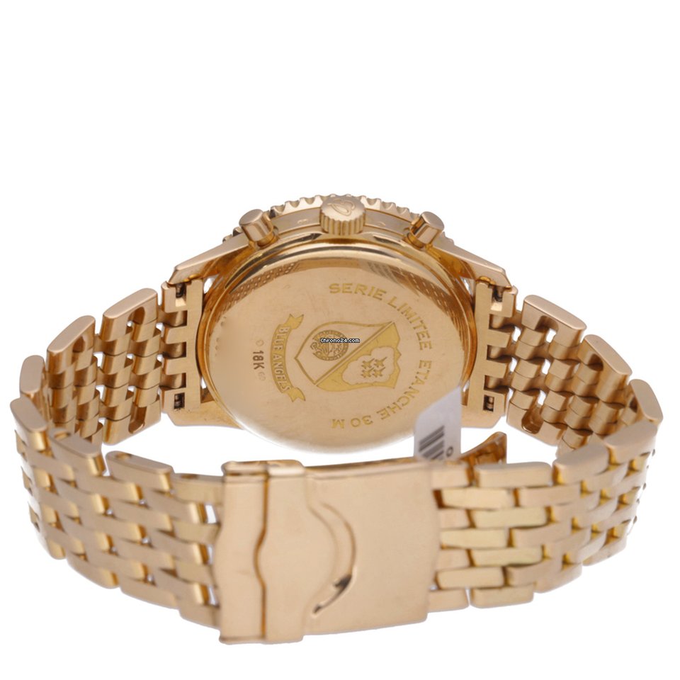 IMG_9081 Breitling Montbrillant Mens watch Unisex Automatic Rose gold H30030.1 Replica 4
