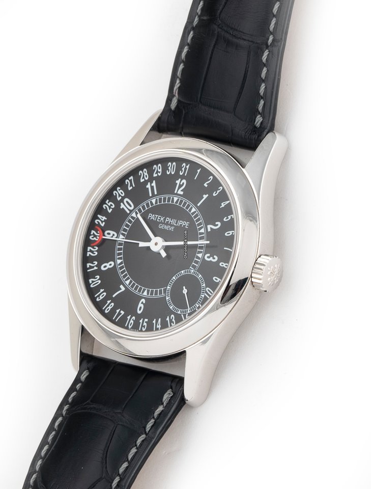 IMG_9081 Patek Philippe Calatrava Mens watch Unisex Automatic White gold 6000G-001 Replica 4
