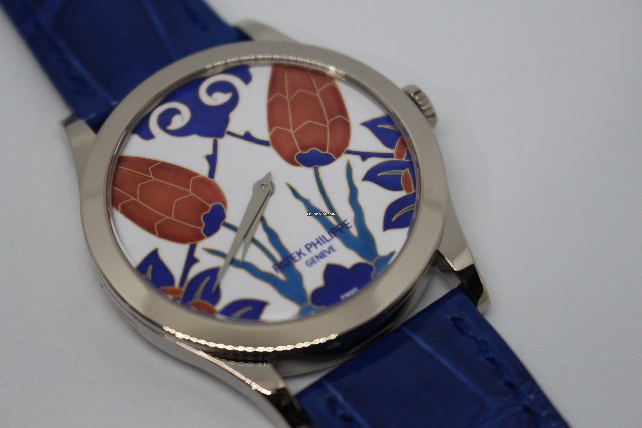 IMG_9081 Patek Philippe Calatrava Mens watch Unisex Automatic White gold 5089G-024 Replica 4