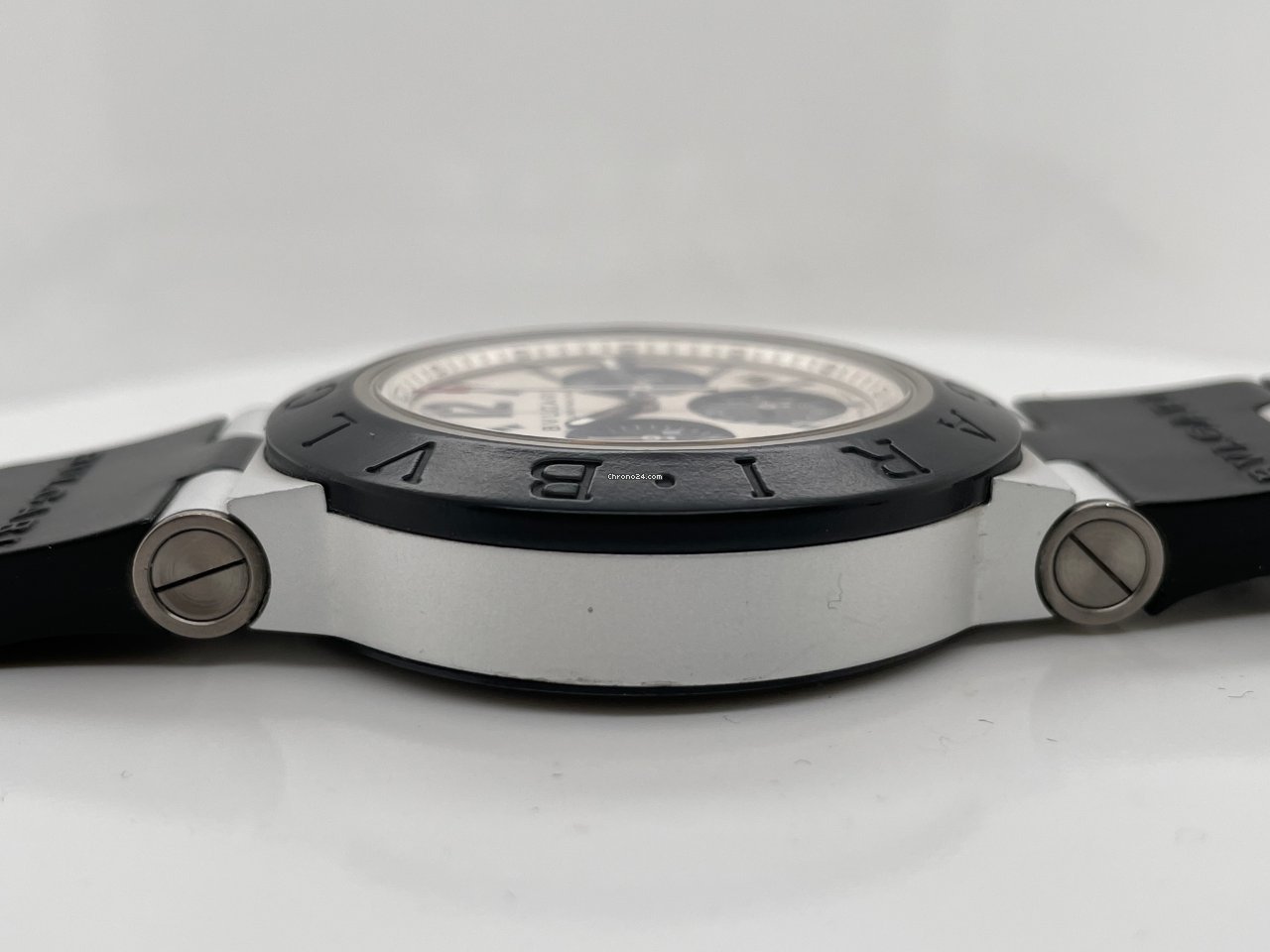 IMG_9081 Bulgari Diagono Mens watch Unisex Automatic Aluminum AC44TA Replica 4