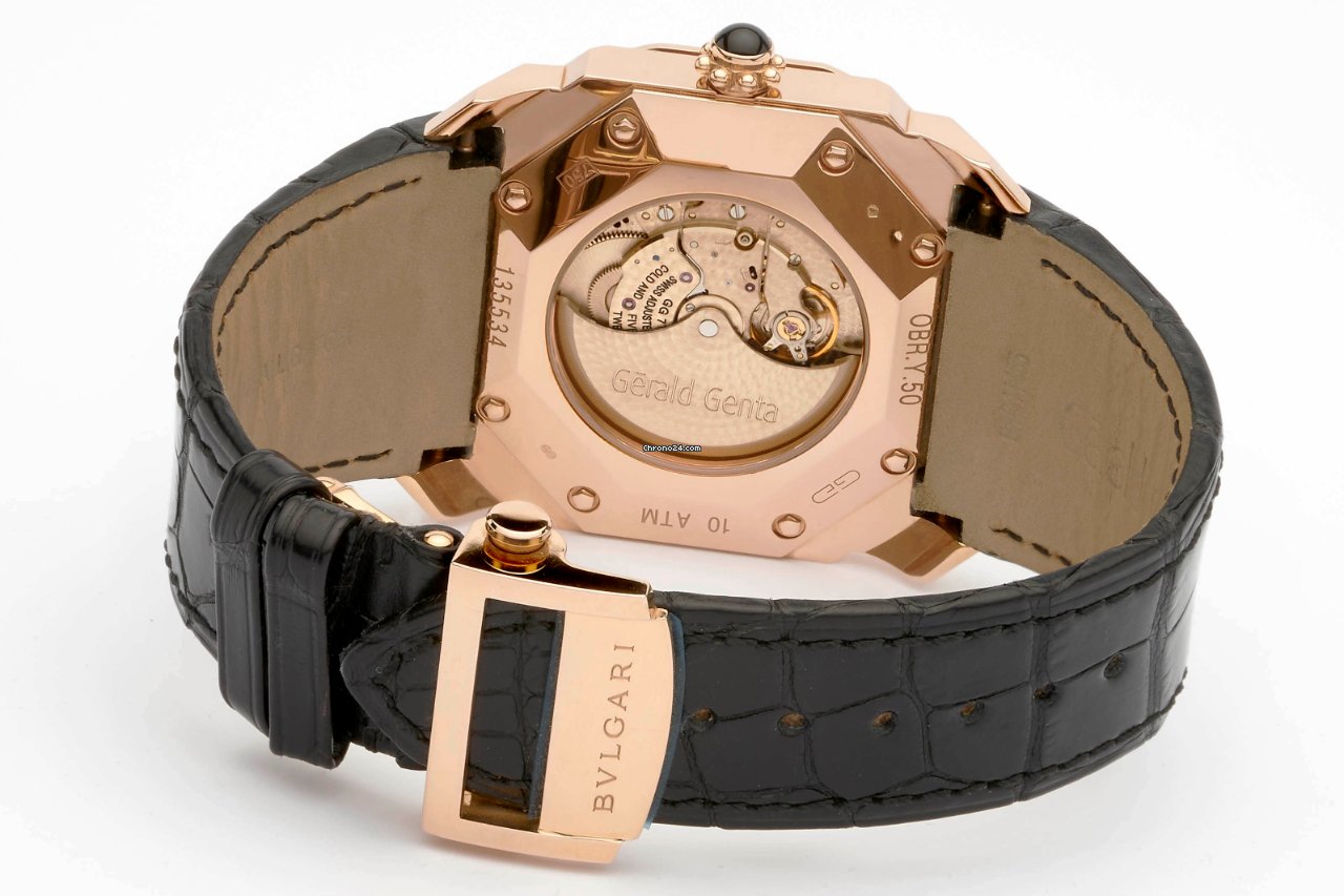 IMG_9081 Bulgari Octo Mens watch Unisex Automatic Rose gold BGOP43BGLDBR Replica 4