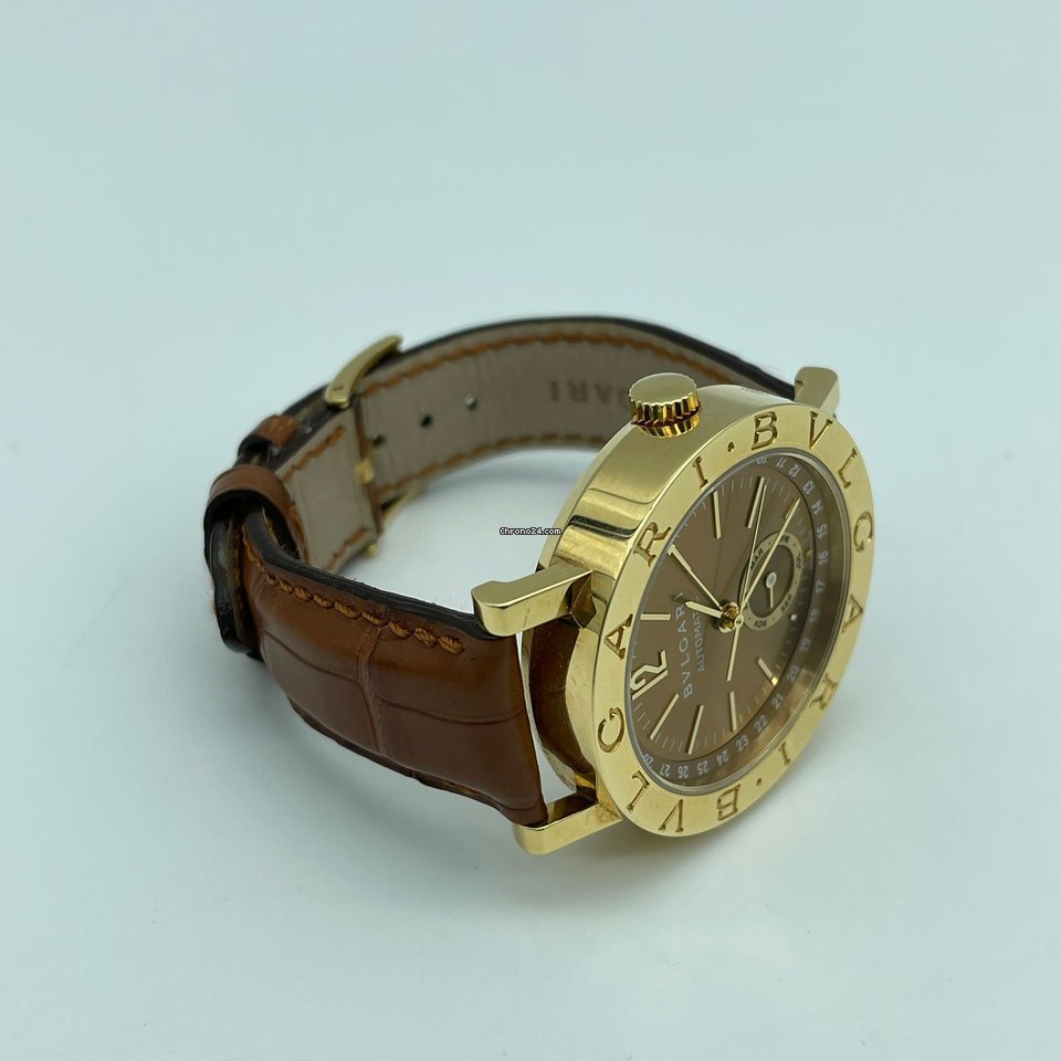 IMG_9081 Bulgari Bulgari Mens watch Unisex Automatic Yellow gold BB 38 GL AC Replica 4