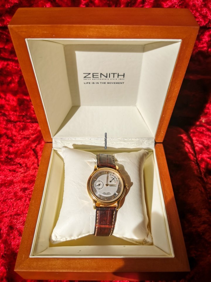 IMG_9081 Zenith Elite Power Reserve Mens watch Unisex Automatic Yellow gold 30.0240.655 01 Replica 4