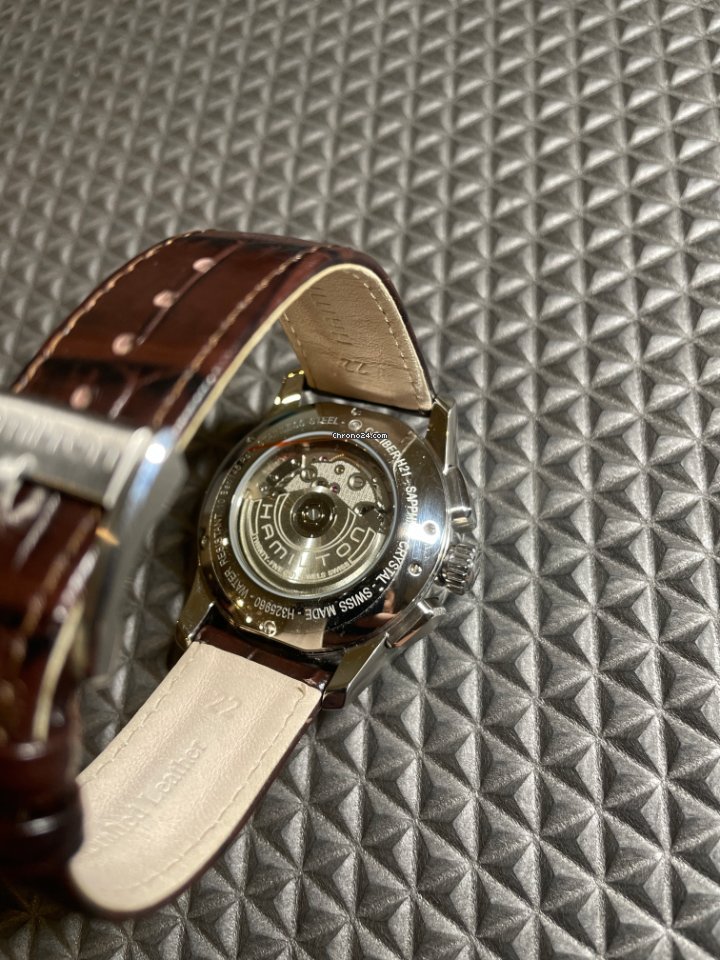 IMG_9081 Hamilton Jazzmaster Auto Chrono Mens watch Unisex Automatic Steel H32596551 Replica 4
