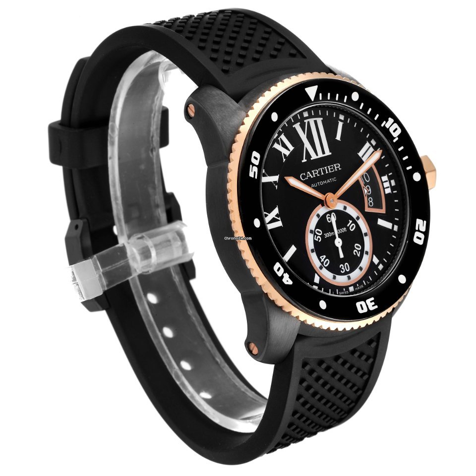 IMG_9081 Cartier Calibre de Cartier Diver Mens watch Unisex Automatic Steel W2CA0004 Replica 4