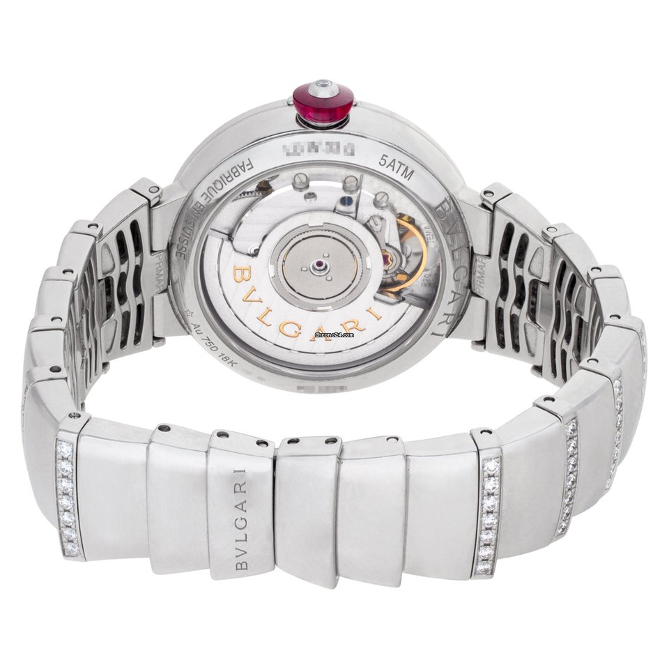 Bulgari Lucea Womens watch Automatic White gold LU W 33 G Replica 4