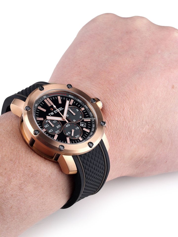 TW Steel Mens watch Unisex Quartz Steel TS5 Replica 4
