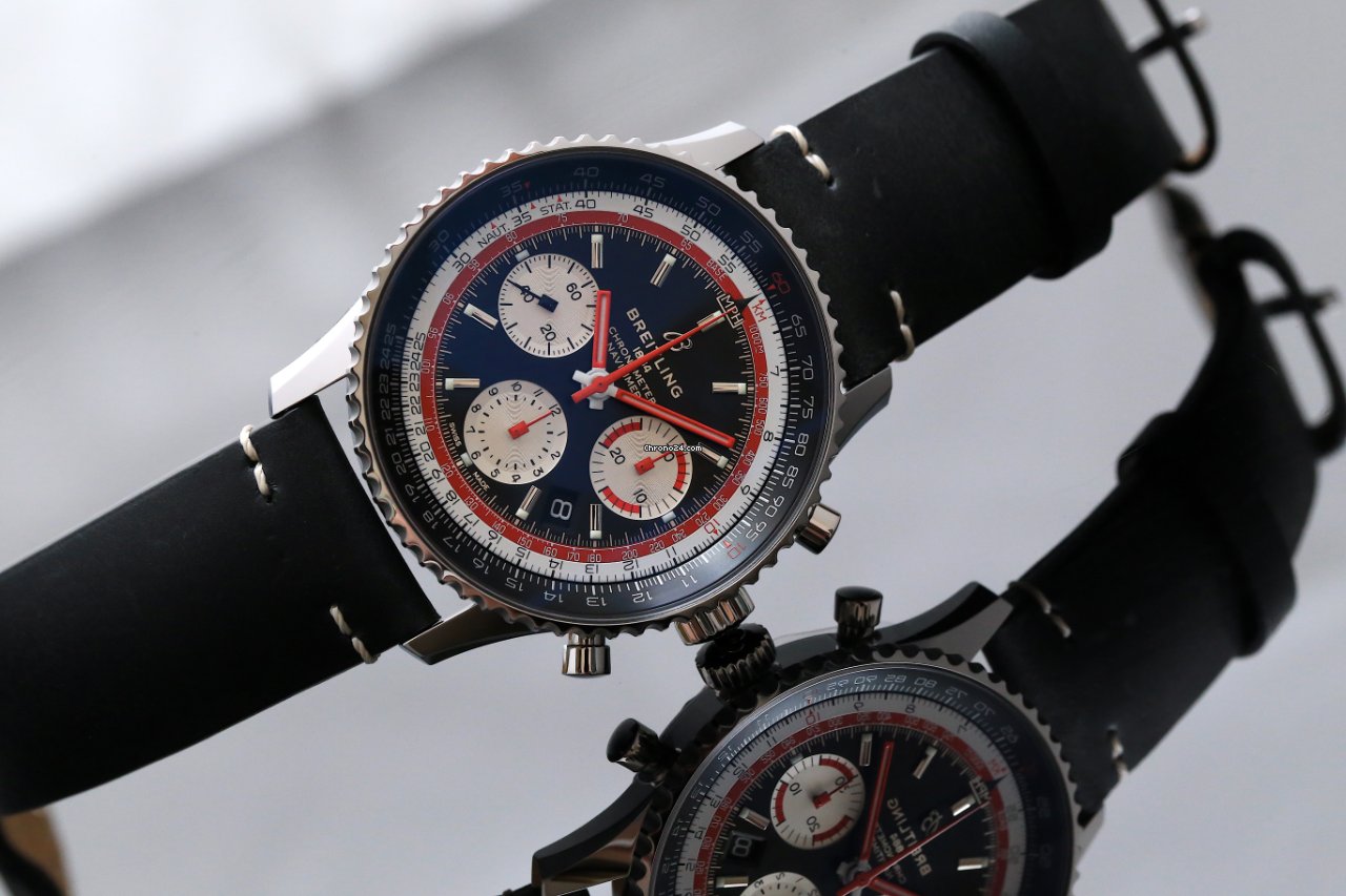 IMG_9081 Breitling Navitimer 1 B01 Chronograph 43 Mens watch Unisex Automatic Steel AB01211B1B1X1 Replica 4