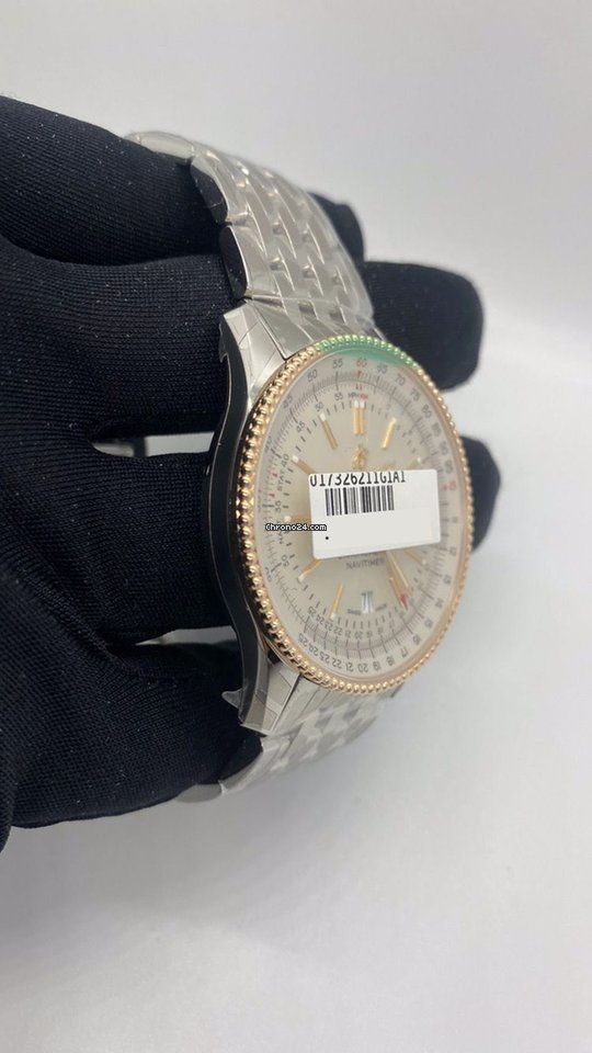 Breitling Navitimer Mens watch Unisex Automatic Gold Steel U17326211G1A1 Replica 4