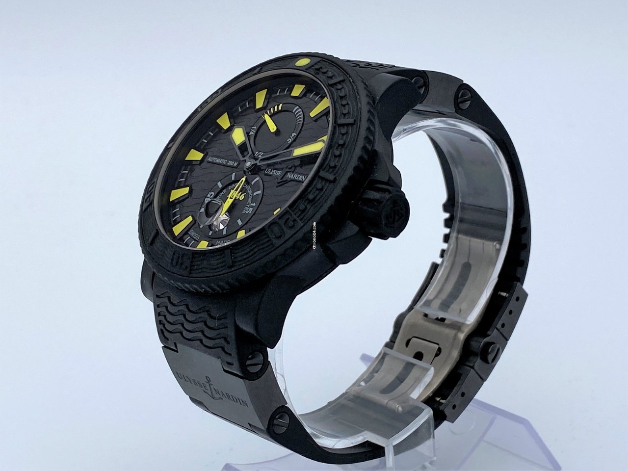 IMG_9081 Ulysse Nardin Diver Black Sea Mens watch Unisex Automatic Steel 263-92-3C 924 Replica 4