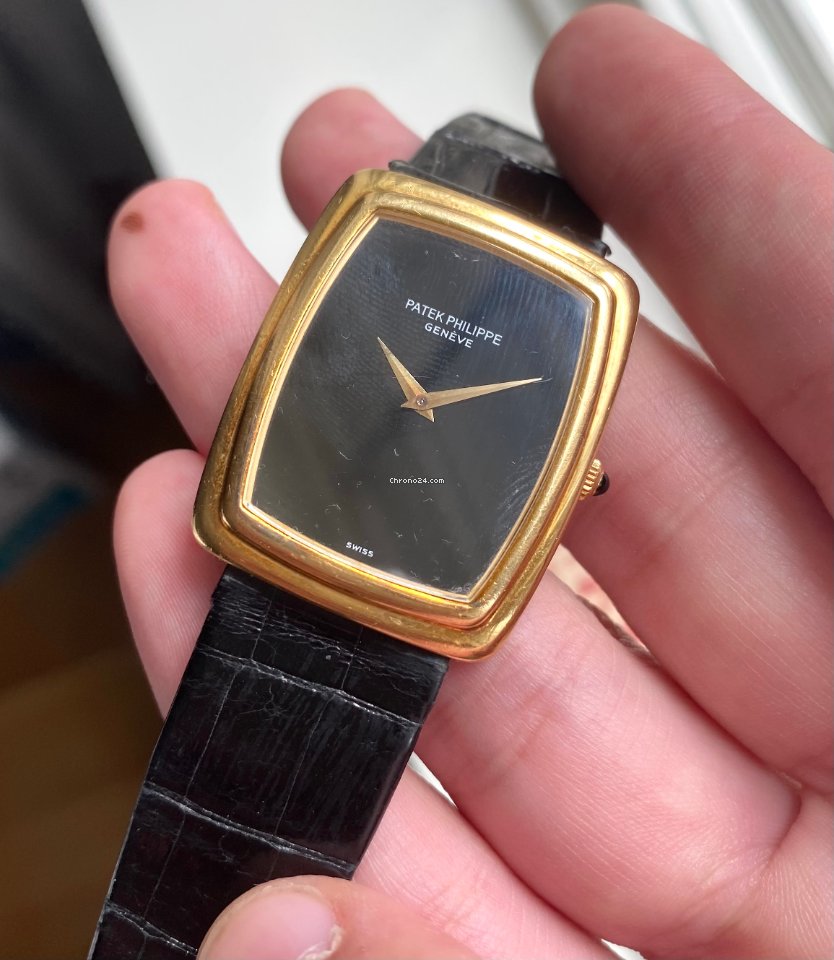 IMG_9081 Patek Philippe Vintage Mens watch Unisex Manual winding Yellow gold 3732 Replica 4