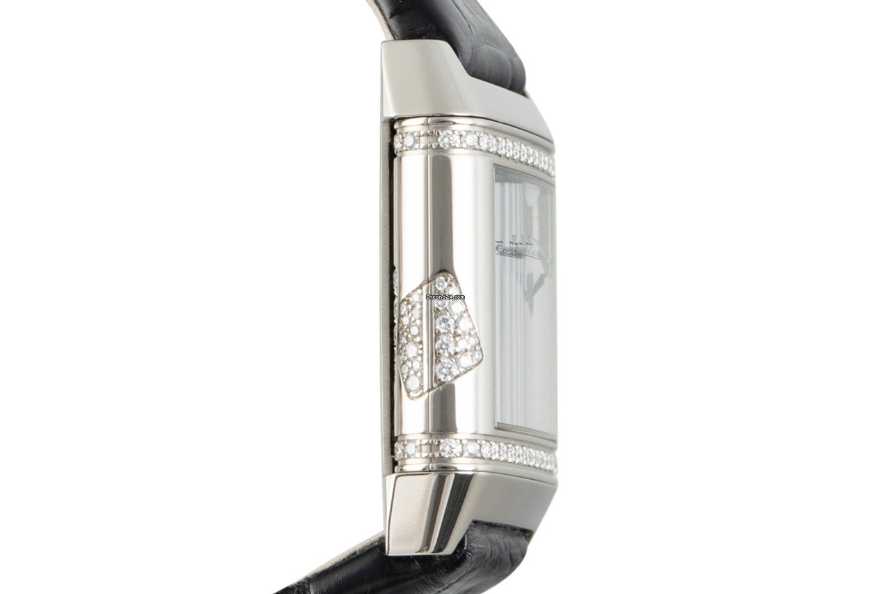 IMG_9081 Jaeger-LeCoultre Reverso Lady Womens watch Quartz White gold 265.3.08 Replica 4