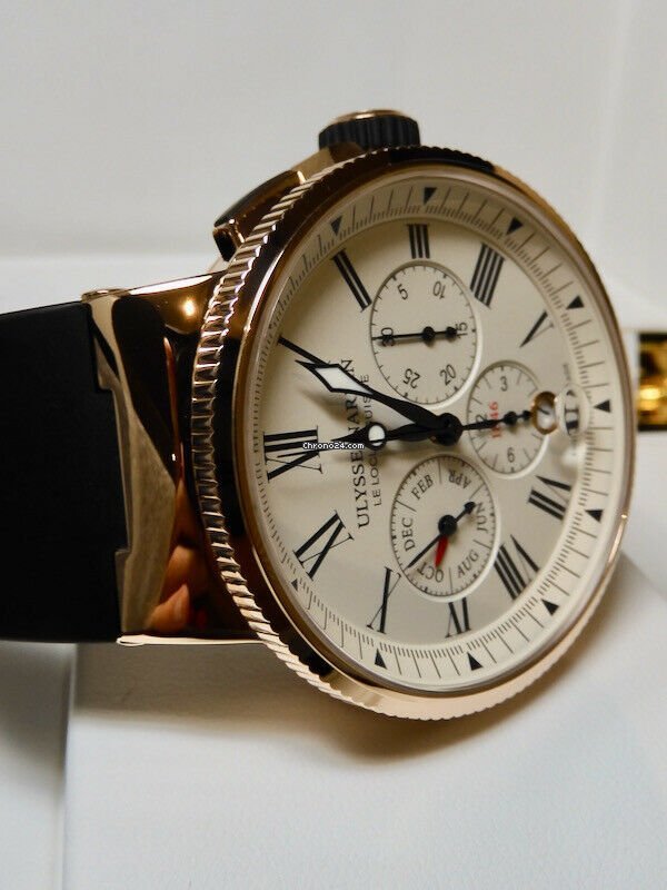 Ulysse Nardin Automatic Rose gold 1532-150-3 40 Replica 4