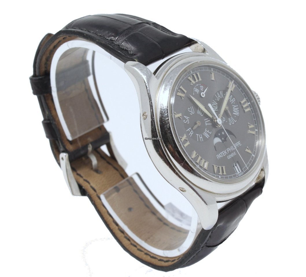 IMG_9081 Patek Philippe Annual Calendar Mens watch Unisex Automatic Platinum 5056P Replica 4