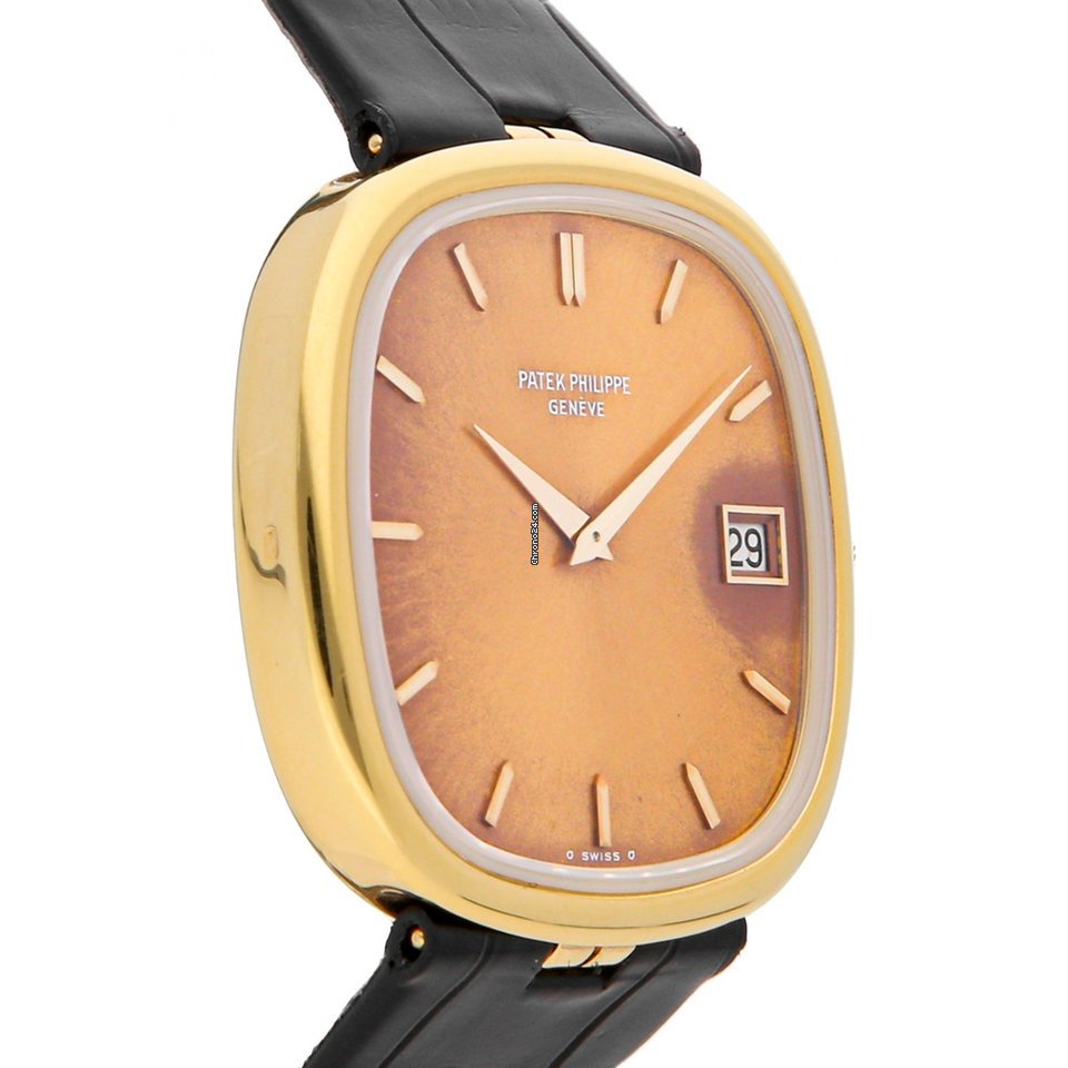 IMG_9081 Patek Philippe Golden Ellipse Mens watch Unisex Automatic Yellow gold 3604 Replica 4