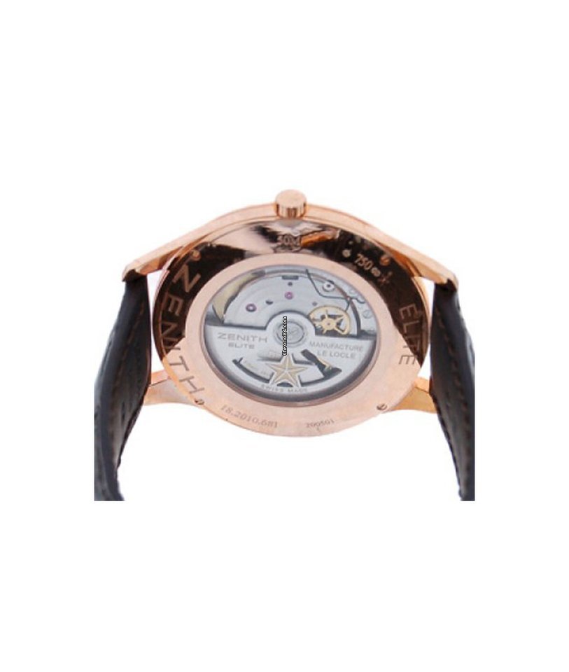 Zenith Elite Ultra Thin Mens watch Unisex Automatic Rose gold 18201068101C498 Replica 4