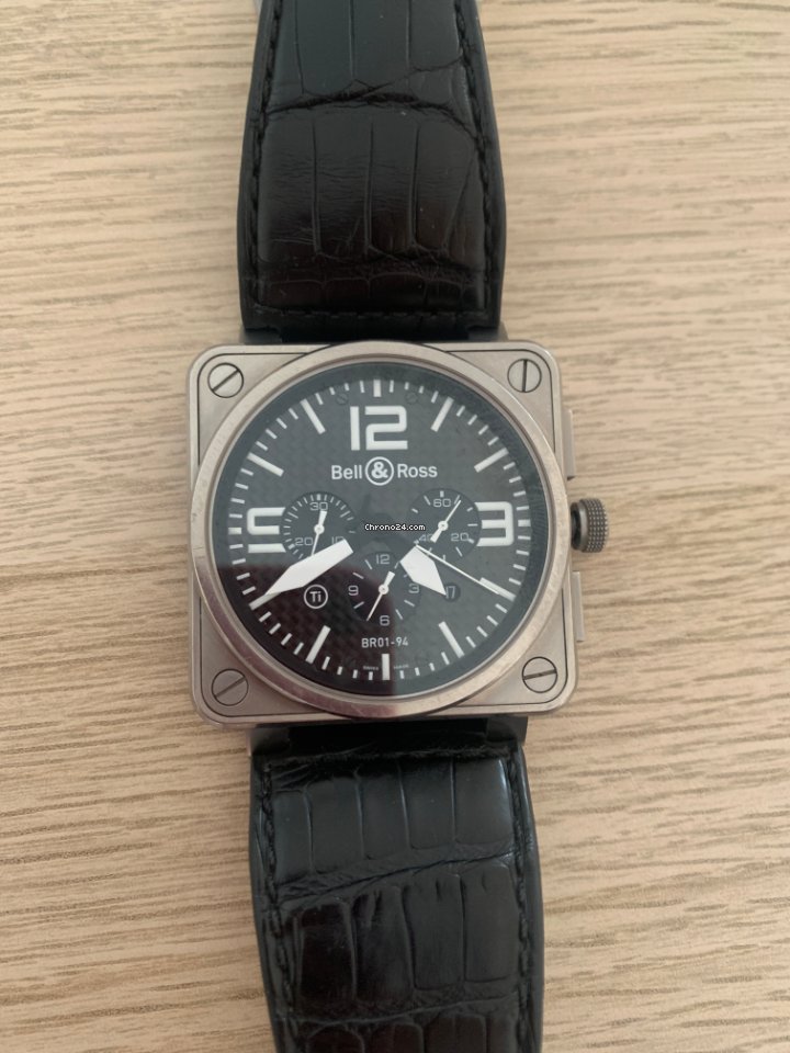 IMG_9081 Bell & Ross BR 01-94 Chronographe Mens watch Unisex Automatic Titanium BR01-94-Titanium Replica 4