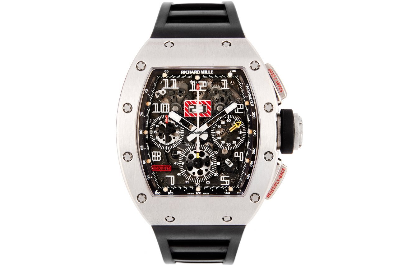IMG_9081 Richard Mille RM 011 Mens watch Unisex Automatic Titanium RM011-FM Replica 4