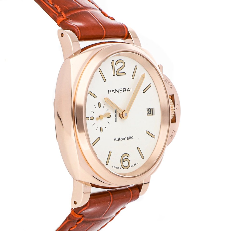 IMG_9081 Panerai Luminor Marina Automatic Mens watch Unisex Automatic Rose gold PAM01045 Replica 4