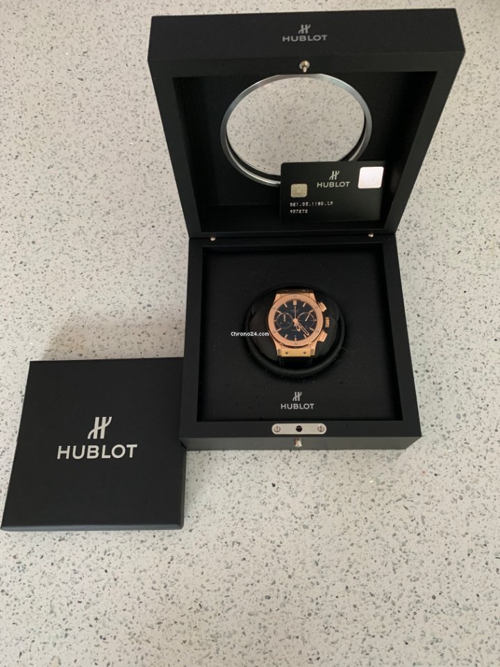 IMG_9081 Hublot Classic Fusion Chronograph Mens watch Unisex Automatic Rose gold 521.OX.1180.LR Replica 4