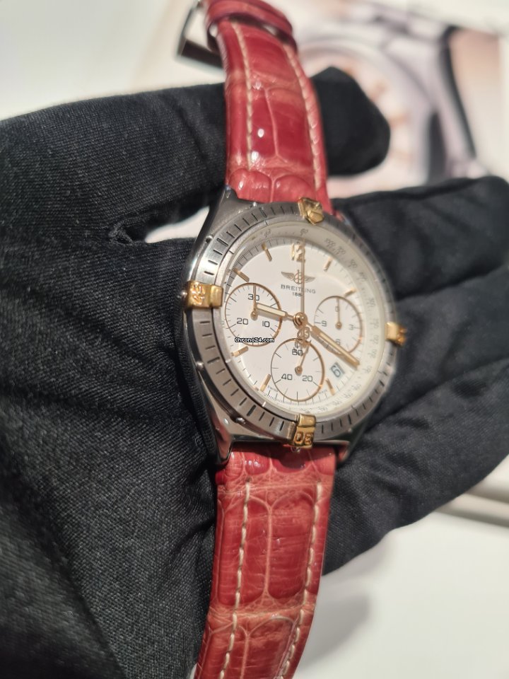 Breitling Mens watch Unisex Quartz Gold Steel B55045 Replica 4
