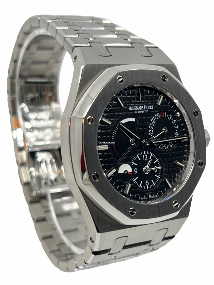 IMG_9081 Audemars Piguet Royal Oak Dual Time Mens watch Unisex Automatic Steel 26120ST.OO.1220ST.03 Replica 4