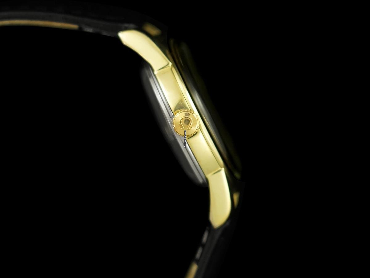 IMG_9081 Omega Seamaster Mens watch Unisex Manual winding Gold Steel 8264 Replica 4