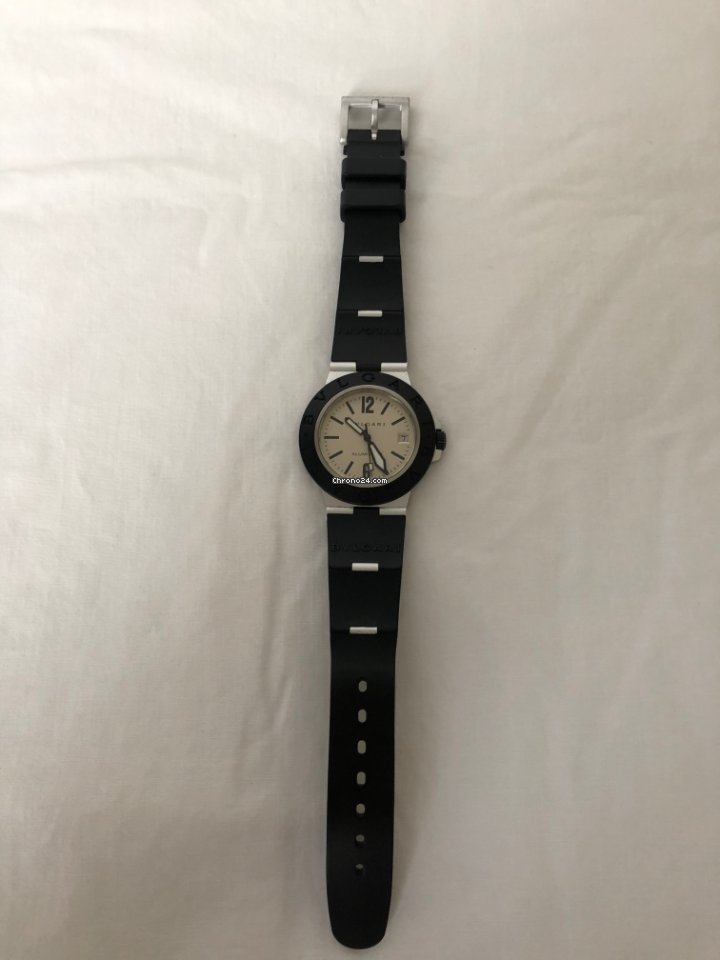 IMG_9081 Bulgari Diagono Mens watch Unisex Automatic Aluminum AL 38 A Replica 4