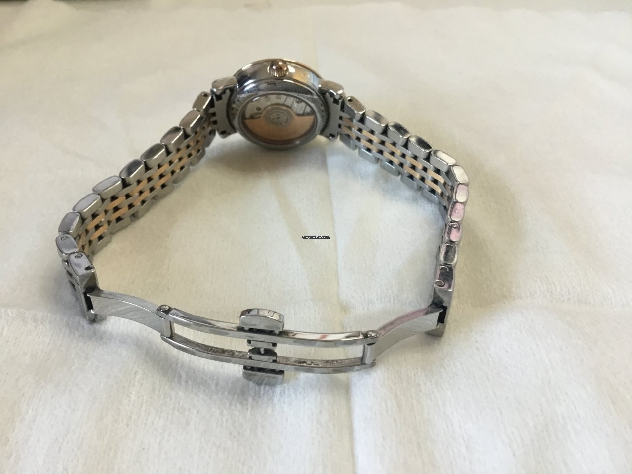 IMG_9081 Longines Elegant Womens watch Automatic Gold Steel L4.309.5.12.7 Replica 4