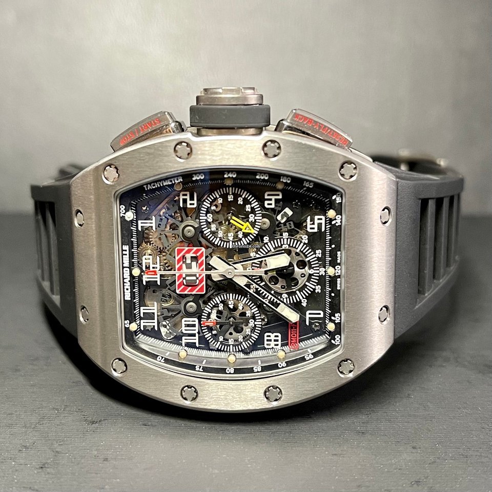 Richard Mille RM 011 Mens watch Unisex Automatic Titanium RM011 AH Ti Replica 4
