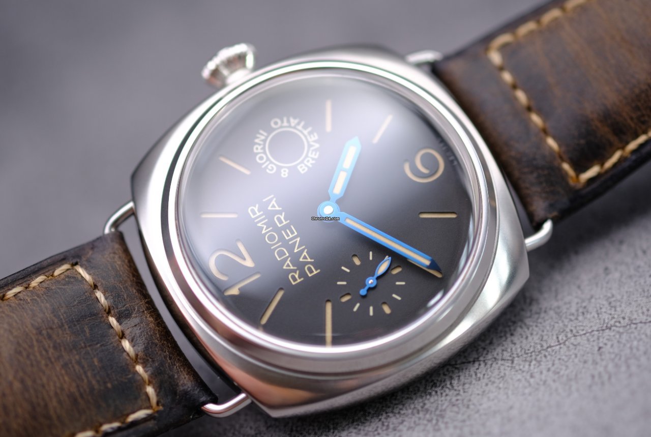 IMG_9081 Panerai Radiomir 8 Days Mens watch Unisex Manual winding Steel PAM 00992 Replica 4
