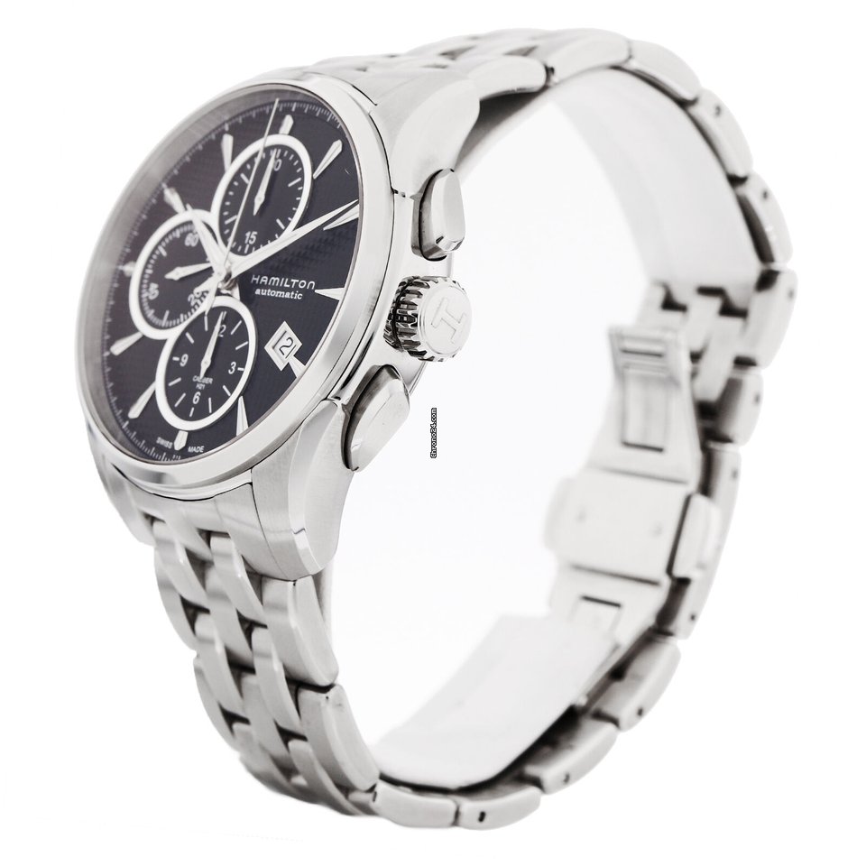 Hamilton Jazzmaster Auto Chrono Mens watch Unisex Automatic Steel NUMBER H32596131 Replica 4