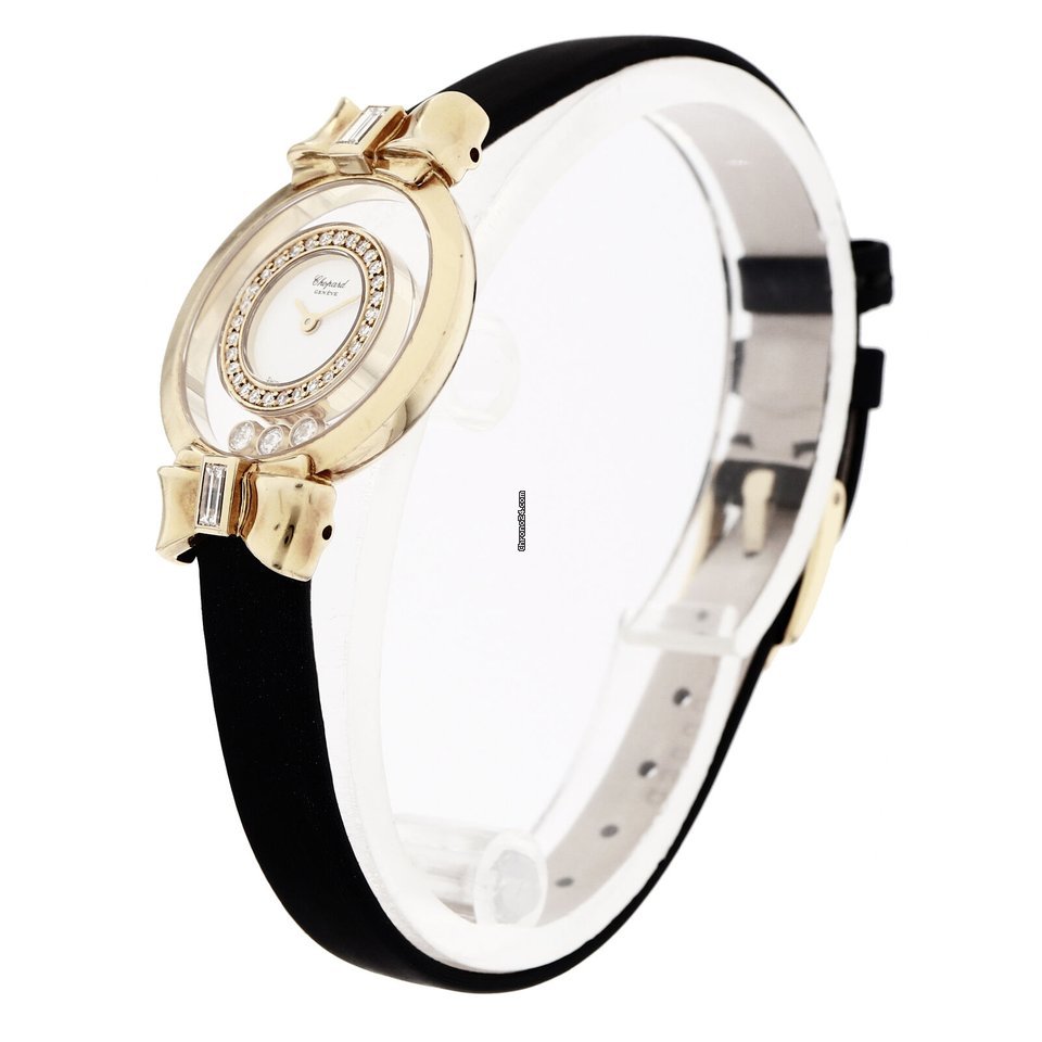 IMG_9081 Chopard Happy Diamonds Womens watch Quartz Yellow gold NUMBER 20 5334 Replica 4