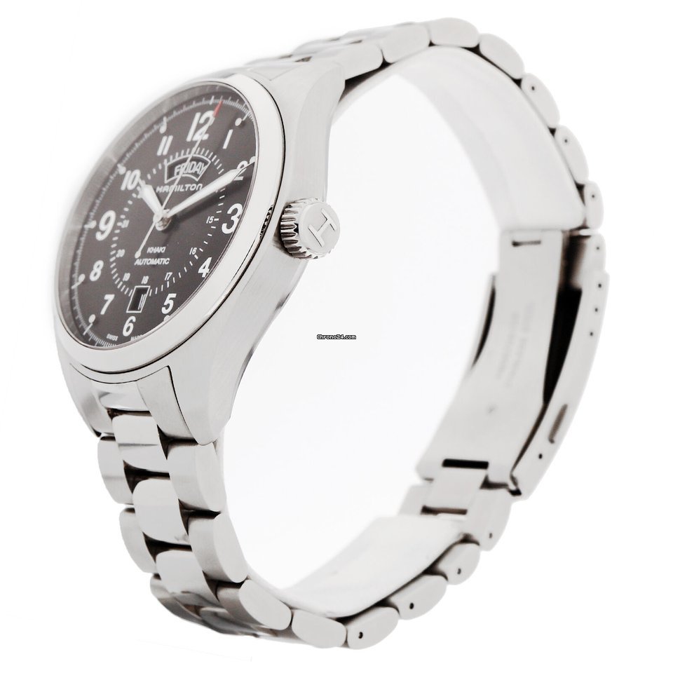 Hamilton Khaki Field Day Date Mens watch Unisex Automatic Steel NUMBER H70505933 Replica 4