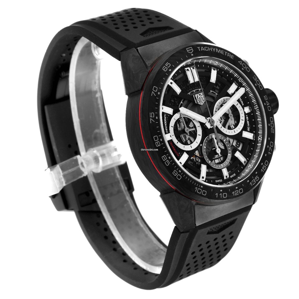 IMG_9081 TAG Heuer Carrera Heuer-02T Mens watch Unisex Automatic Carbon CBG2A91.FT6173 Replica 4