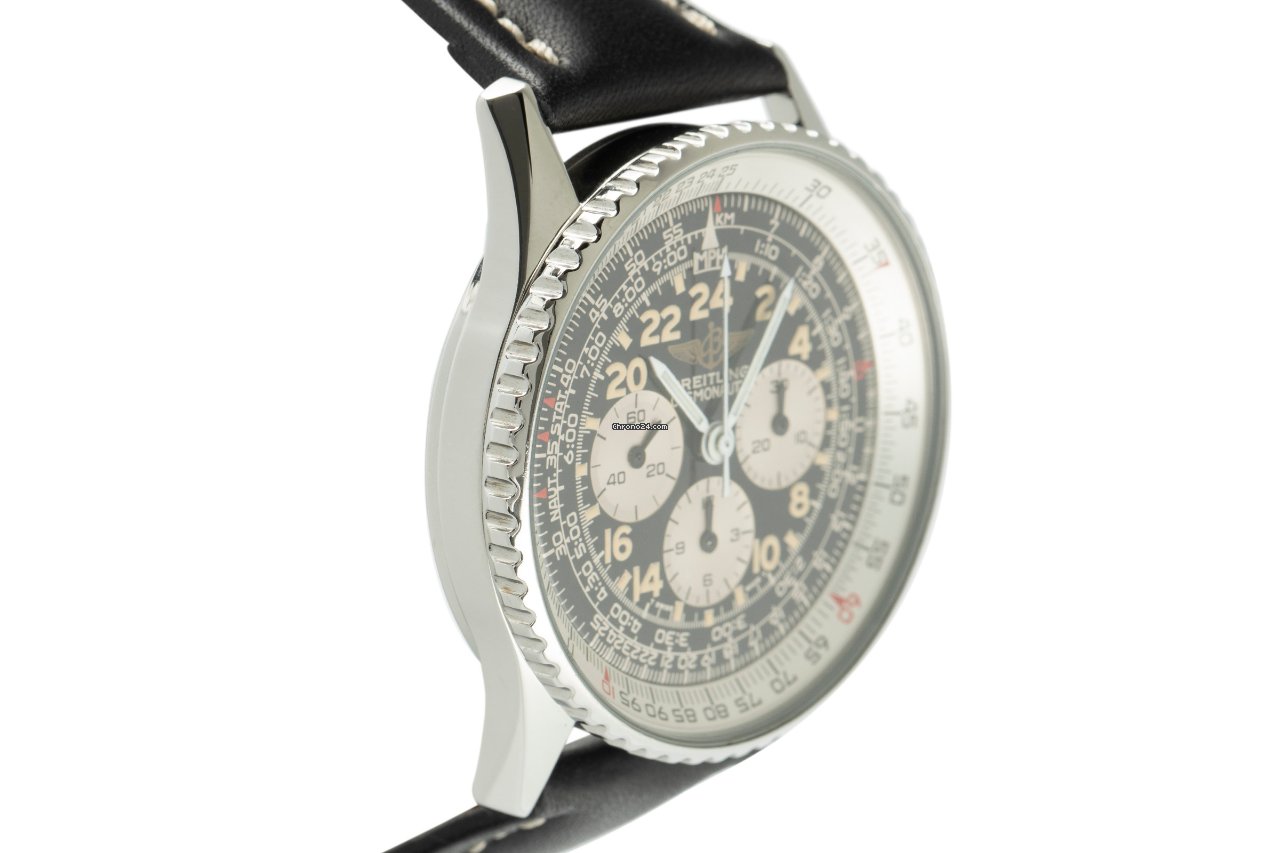 IMG_9081 Breitling Navitimer Cosmonaute Mens watch Unisex Manual winding Steel A12019 Replica 4