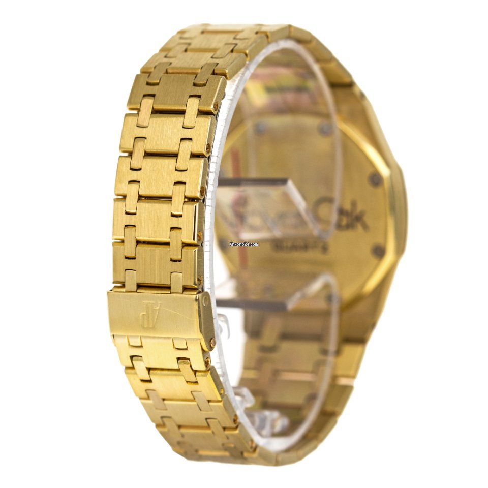 Audemars Piguet Royal Oak Mens watch Unisex Quartz Yellow gold 56023SA Replica 4