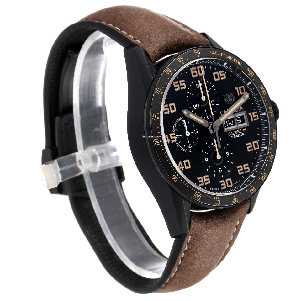 IMG_9081 TAG Heuer Carrera Calibre 16 Mens watch Unisex Automatic Titanium CV2A84.FC6394 Replica 4