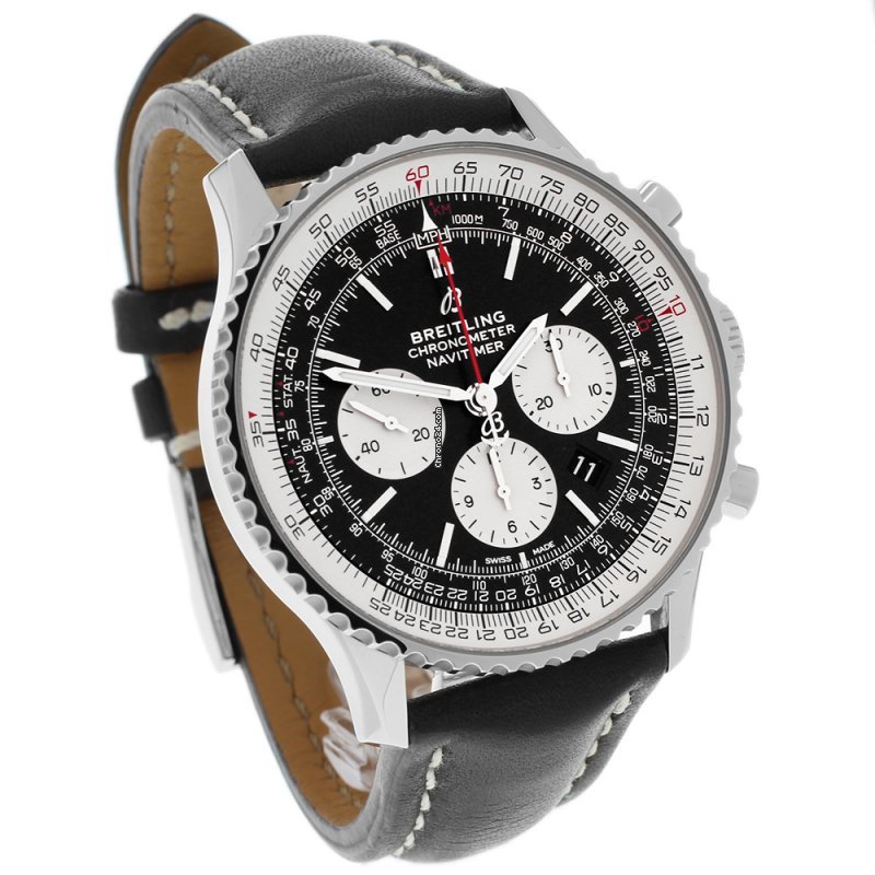IMG_9081 Breitling Navitimer 01 (46 MM) Mens watch Unisex Automatic Steel AB0127211B1X1 Replica 4