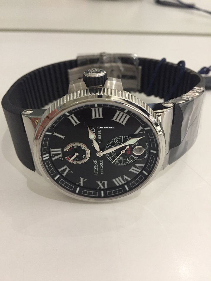 IMG_9081 Ulysse Nardin Marine Chronometer Manufacture Mens watch Unisex Automatic Steel 1183-126-3 42 Replica 4