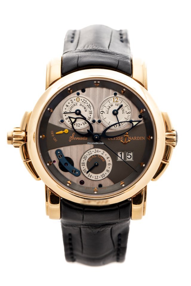 IMG_9081 Ulysse Nardin Sonata Mens watch Unisex Automatic Rose gold 676-88 Replica 4